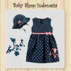 dress polkadot navy  large
